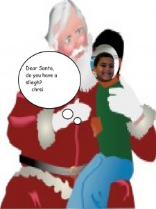 Boy on Santa